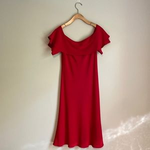 Worn once: Tom & Linda Platt Cocktail Dress in Red